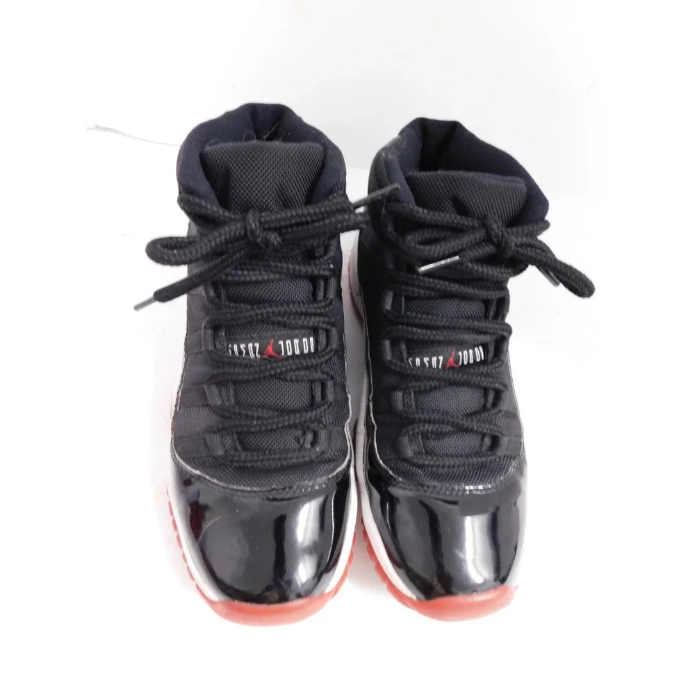 Nike Jordan 11 High Retro Bred 2019 (378038-061) With Replacement Vinyl Size 7Y